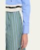 HOMMEGIRLS Belted Striped Crop Button-Down Shirt - 5
