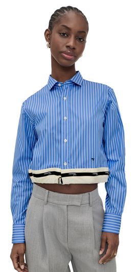 HOMMEGIRLS HOMMEGIRLS Belted Shirt Classic Stripe