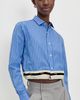 HOMMEGIRLS HOMMEGIRLS Belted Shirt Classic Stripe - 2