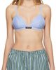 HommeGirls HommeGirls Blue Shirting Bralette - 1