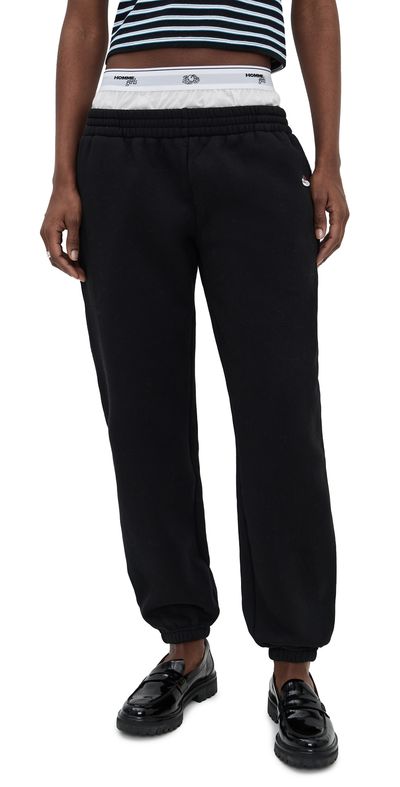 HOMMEGIRLS HOMMEGIRLS Homme Girls x Fruit of the Loom Boxer Sweatpants Black
