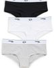 HOMMEGIRLS HOMMEGIRLS Homme Girls X Fruit of the Loom Boy Shorts 3-Pack Black/Heather Grey/White - 1