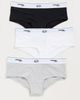 HOMMEGIRLS HOMMEGIRLS Homme Girls X Fruit of the Loom Boy Shorts 3-Pack Black/Heather Grey/White - 2