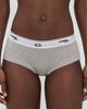 HOMMEGIRLS HOMMEGIRLS Homme Girls X Fruit of the Loom Boy Shorts 3-Pack Black/Heather Grey/White - 3