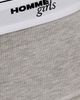 HOMMEGIRLS HOMMEGIRLS Homme Girls X Fruit of the Loom Boy Shorts 3-Pack Black/Heather Grey/White - 6