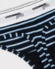 HOMMEGIRLS HOMMEGIRLS Homme Girls x Fruit Of The Loom Classic Thong 3 Pack Stripe Heather Grey/White - 6
