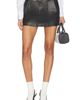 HOMMEgirls HOMMEgirls Leather Flip Waist Mini Skirt With Belt - 1