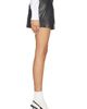 HOMMEgirls HOMMEgirls Leather Flip Waist Mini Skirt With Belt - 2