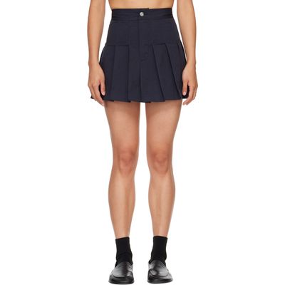 HommeGirls HommeGirls Navy Pleated Miniskirt