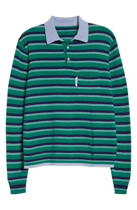 Hommegirls Hommegirls Stripe Wool & Cashmere Polo Sweater