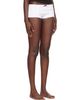 HommeGirls HommeGirls White Ribbed Boy Shorts - 2