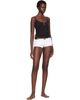 HommeGirls HommeGirls White Ribbed Boy Shorts - 4