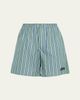 HOMMEGIRLS Striped Cotton Long Boxer Shorts - 1