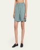 HOMMEGIRLS Striped Cotton Long Boxer Shorts - 4
