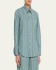 HOMMEGIRLS Striped Oxford Button-Down Shirt - 4