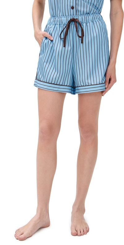 Hommey Hommey Sleep Shorts Ice Chocolate Stripes