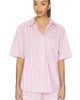 Hommey Hommey Stripe Pajama Short Sleeve Shirt - 1