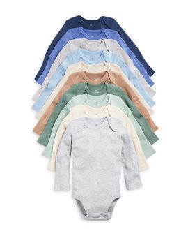 Honest Baby Honest Baby Boys' 10 Pack Long Sleeve Bodysuits