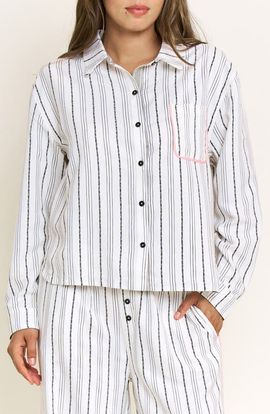 Honeydew Honeydew Nap Era Striped Long Sleeve Pajama Top
