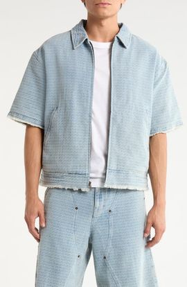 HONOR THE GIFT HONOR THE GIFT Cotton Blend Zip Front Shirt