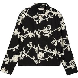 HONOR THE GIFT HONOR THE GIFT Floral Ribbon Cotton Blend Jacket