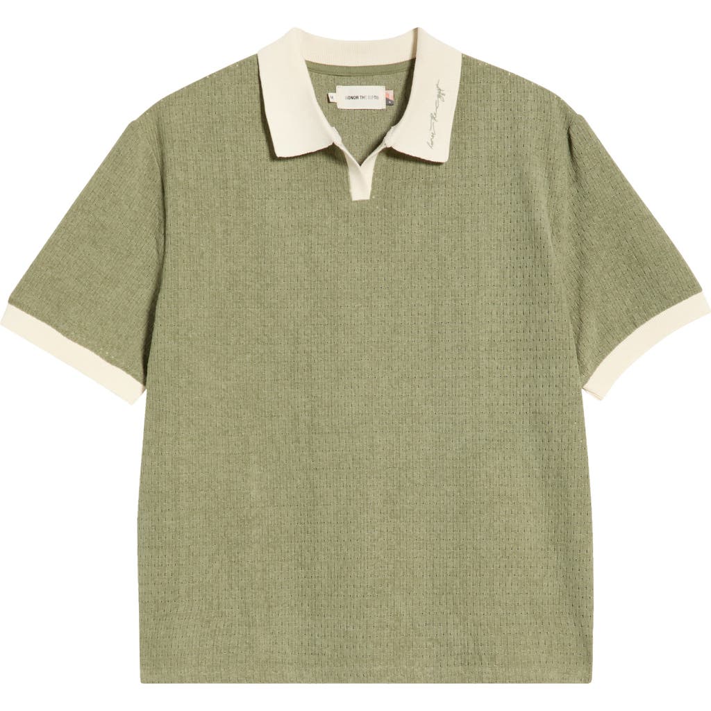HONOR THE GIFT HONOR THE GIFT Pique Johnny Collar Polo