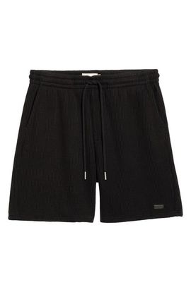 HONOR THE GIFT HONOR THE GIFT Rib Knit Stretch Cotton Blend Drawstring Shorts