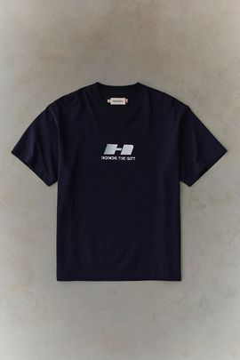 Honor The Gift Honor The Gift UO Exclusive Logo Tee in Navy, Men's at Urban Outfitters