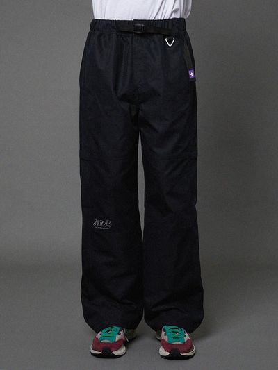 HOODHOOD Cut Cotton Elastic Waist Cargo Pants [Black]