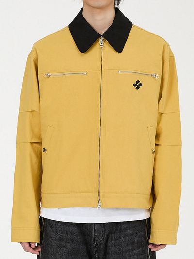 HOODHOOD Detroit Work Chain Embroidered Jacket [Yellow]