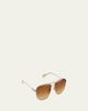 Hoorsenbuhs Golden Titanium Aviator Sunglasses - 2