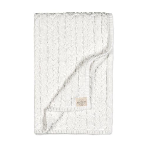 Hope & Henry Hope & Henry 0 Organic Cable Knit Baby Blanket Unisex