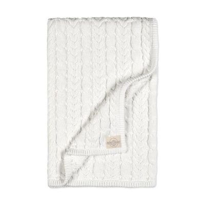 Hope & Henry Hope & Henry 0 Organic Cable Knit Baby Blanket Unisex