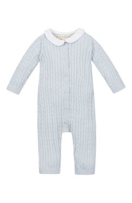 Hope & Henry Hope & Henry Baby Organic Peter Pan Collar Sweater Romper,
