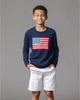 Hope & Henry Hope & Henry Boys' Organic Crew Neck Flag Sweater - 4