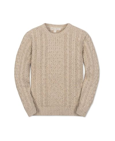 Hope & Henry Hope & Henry Boys' Organic Long Sleeve Fisherman Cable Pullover Sweater