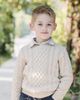 Hope & Henry Hope & Henry Boys' Organic Long Sleeve Fisherman Cable Pullover Sweater - 2