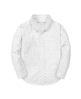 Hope & Henry Hope & Henry Boys' Organic Long Sleeve Seersucker Shirt