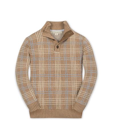 Hope & Henry Hope & Henry Boys' Organic Mock Neck Intarsia Sweater
