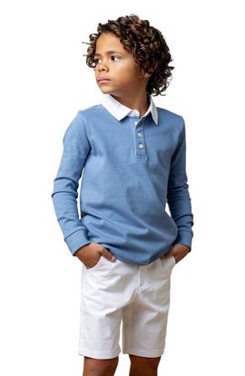 Hope & Henry Hope & Henry Boys' Organic Rugby Shirt, Kids