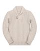 Hope & Henry Hope & Henry Boys' Organic Shawl Collar Cable Sweater with Elbow Patches - 1