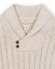 Hope & Henry Hope & Henry Boys' Organic Shawl Collar Cable Sweater with Elbow Patches - 3