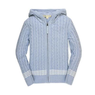 Hope & Henry Hope & Henry Boys' Zip-Up Textured Sweater, Kids