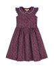 Hope & Henry Hope & Henry Girls' Flutter Sleeve Linen Dress with Peter Pan Collar - 1