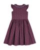 Hope & Henry Hope & Henry Girls' Flutter Sleeve Linen Dress with Peter Pan Collar - 2