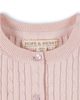 Hope & Henry Hope & Henry Girls' Organic Classic Cable Cardigan Sweater - 2