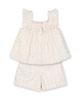 Hope & Henry Hope & Henry Girls' Organic Eyelet Tank and Short Set - 1