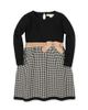 Hope & Henry Hope & Henry Girls' Organic Long Sleeve Skater Sweater Dress with Bow - 1