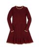 Hope & Henry Hope & Henry Girls' Organic Mock Neck Flounce Hem Sweater Dress - 1