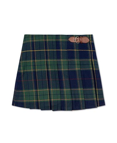 Hope & Henry Hope & Henry Girls' Organic Pleated Skirt with Buckle Detail
